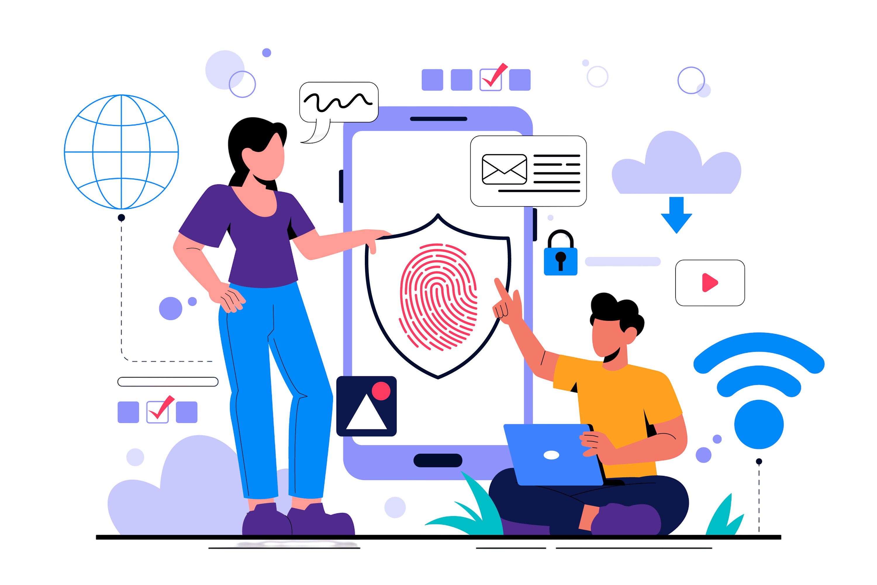 Cybersecurity Illustration